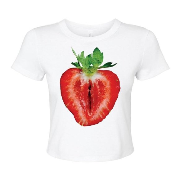 EN FLEURS JUMBO FRUIT BABY TEE — STRAWBERRY - Picture 1 of 4